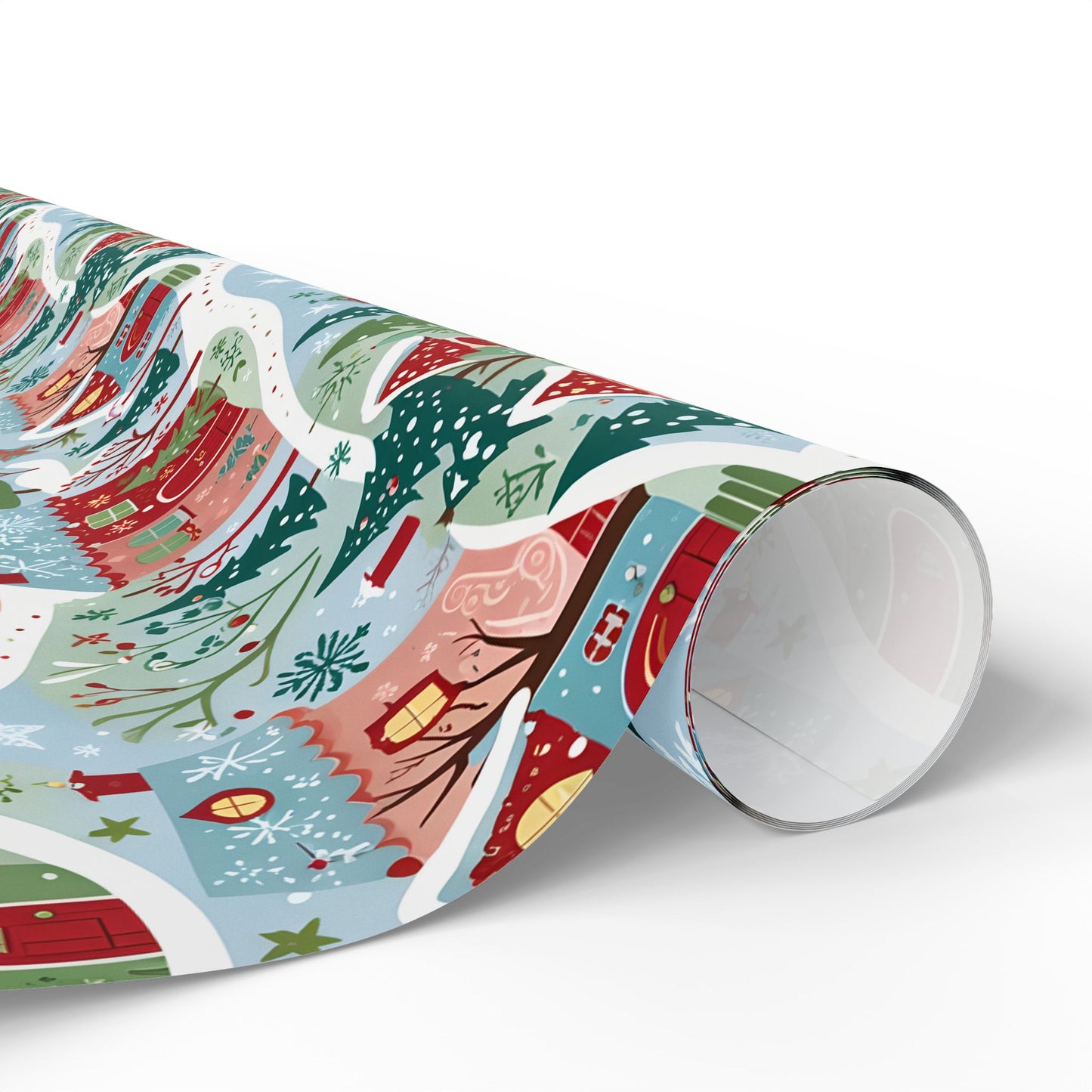 Whimsi-Village Wonderland – Cozy Christmas Town Wrapping Paper