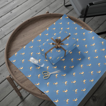Blue Kookaburra Wrapping Paper