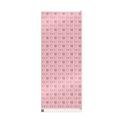 Batty & Blush – Pink Watercolor Bat Wrapping Paper