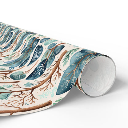 Abstract Tree Pattern Gift Wrap
