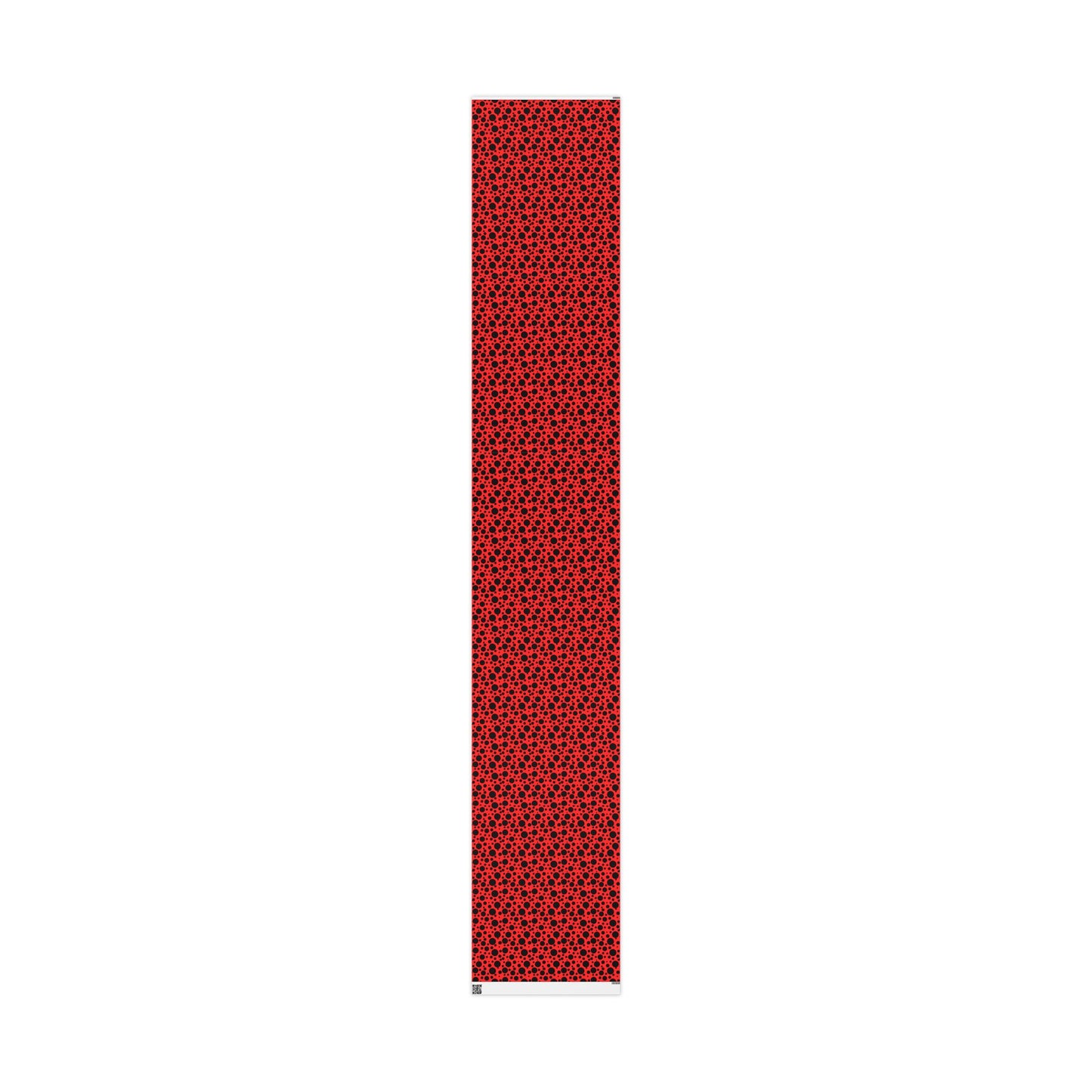 Dot Drama – Retro Red & Black Polka Dot Wrapping Paper