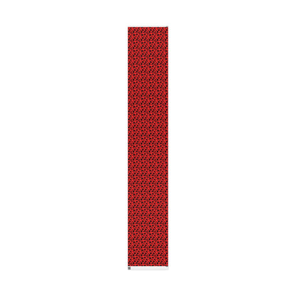 Dot Drama – Retro Red & Black Polka Dot Wrapping Paper