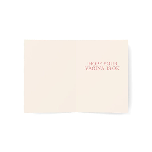 Congrats On Your Baby | Hope Your Vagina Is OK | New Baby Card