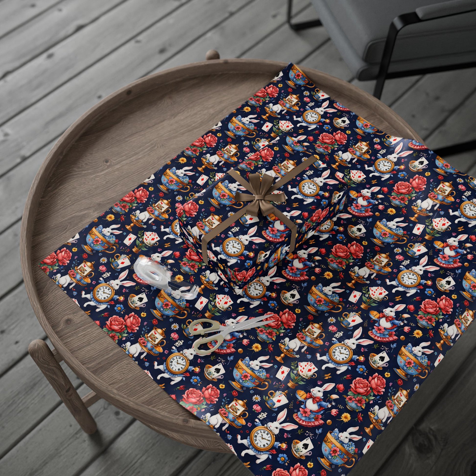 Elegant Wonderland Wrapping Paper - Ideal for Your Tea Party Presents