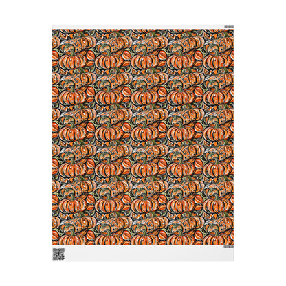 Festive Pumpkin Wrapping Papers