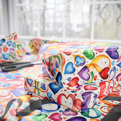 Colorful Heart Wrapping Paper