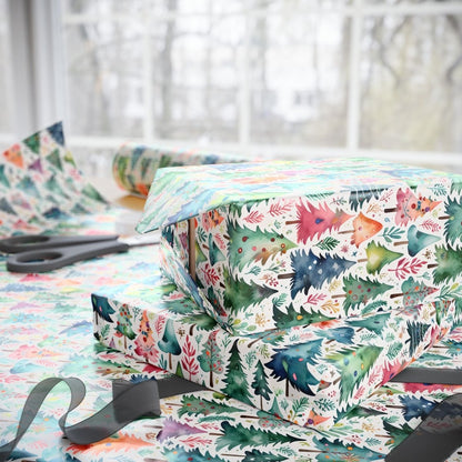 Wrapping Papers - Colorful Christmas Trees