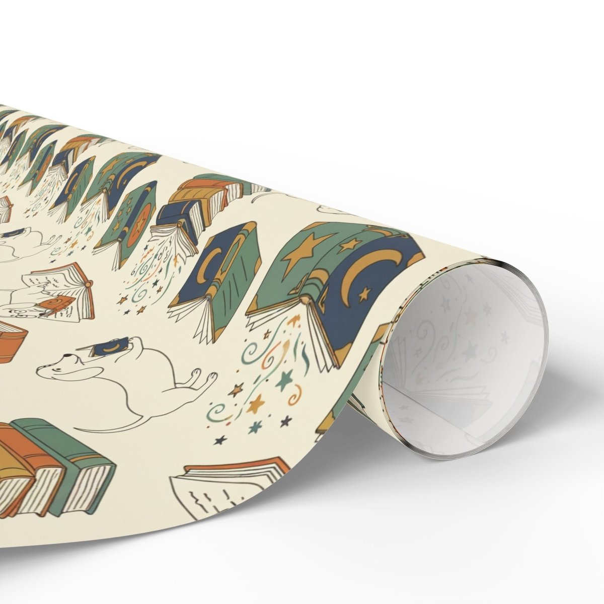 Novel Tails & Cozy Curls — Bookworm Dachshund Wrapping Paper