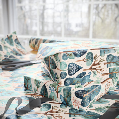 Abstract Tree Pattern Gift Wrap