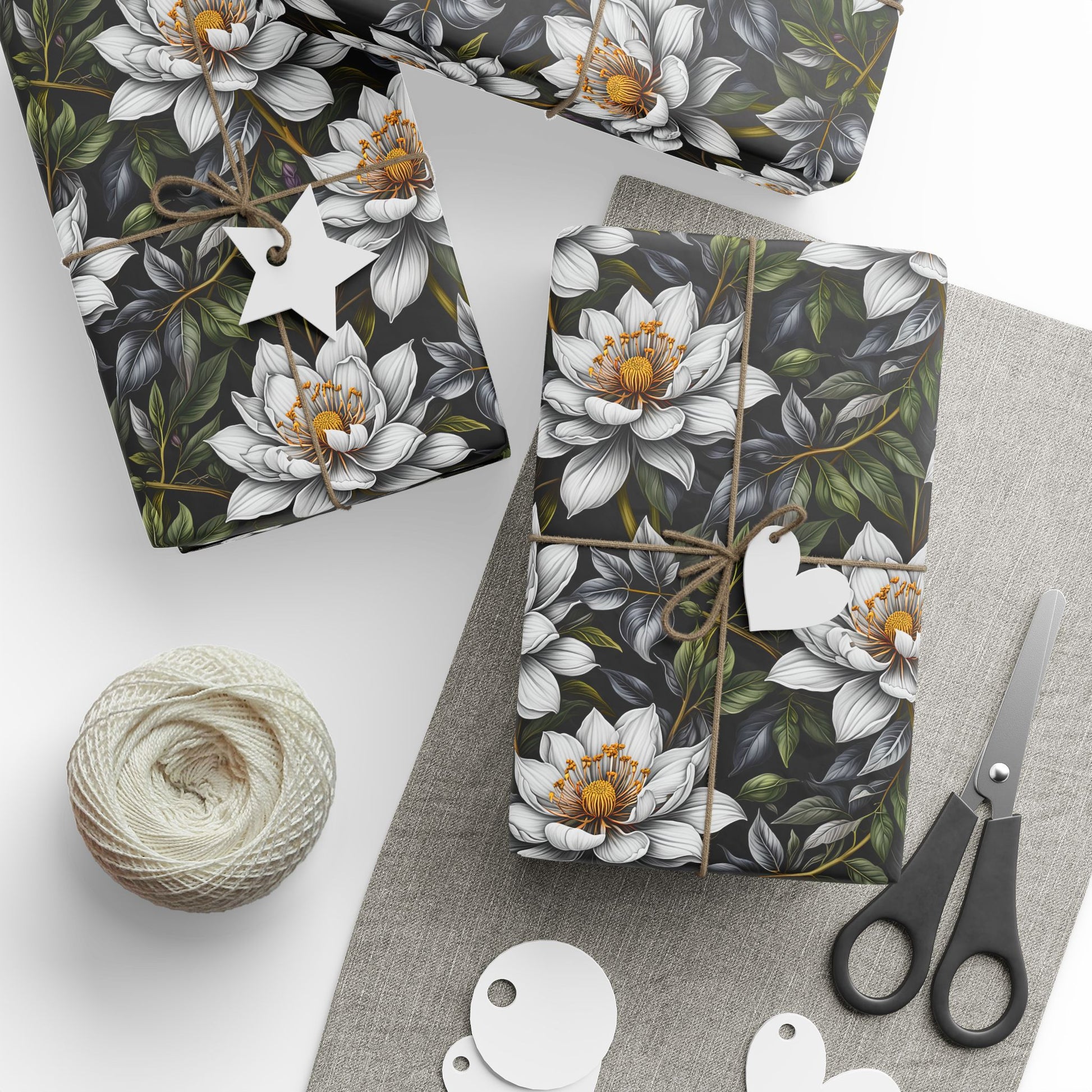 Trendy Botanical Wrapping Paper Eco Friendly Gifting