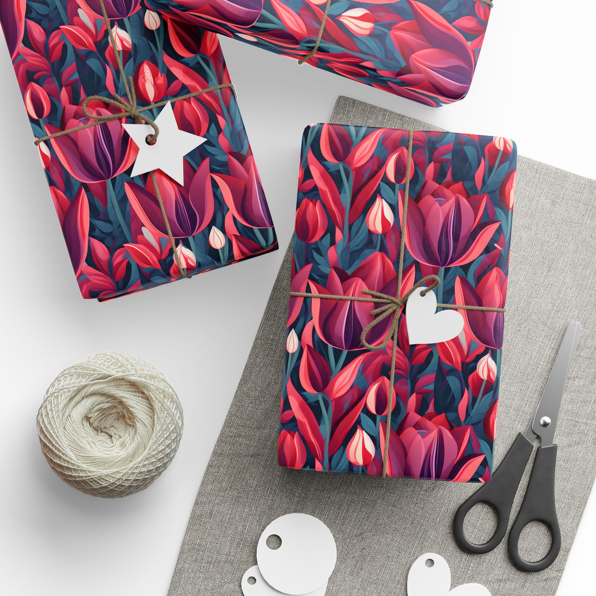 Tulip Grace – Elegant Gift Wrap for Life’s Special Moments”