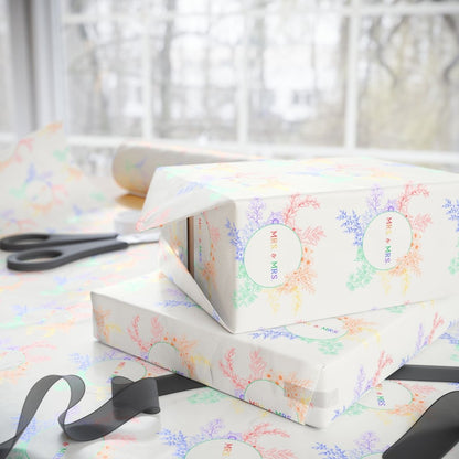 Rainbow Mrs. & Mrs. Gift Paper