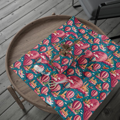 Travel Cityscape Gift Wrapping Paper
