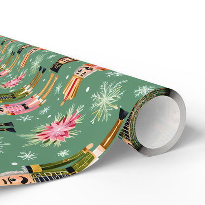 March of the Minty Men – Nutcracker Holiday Wrapping Paper