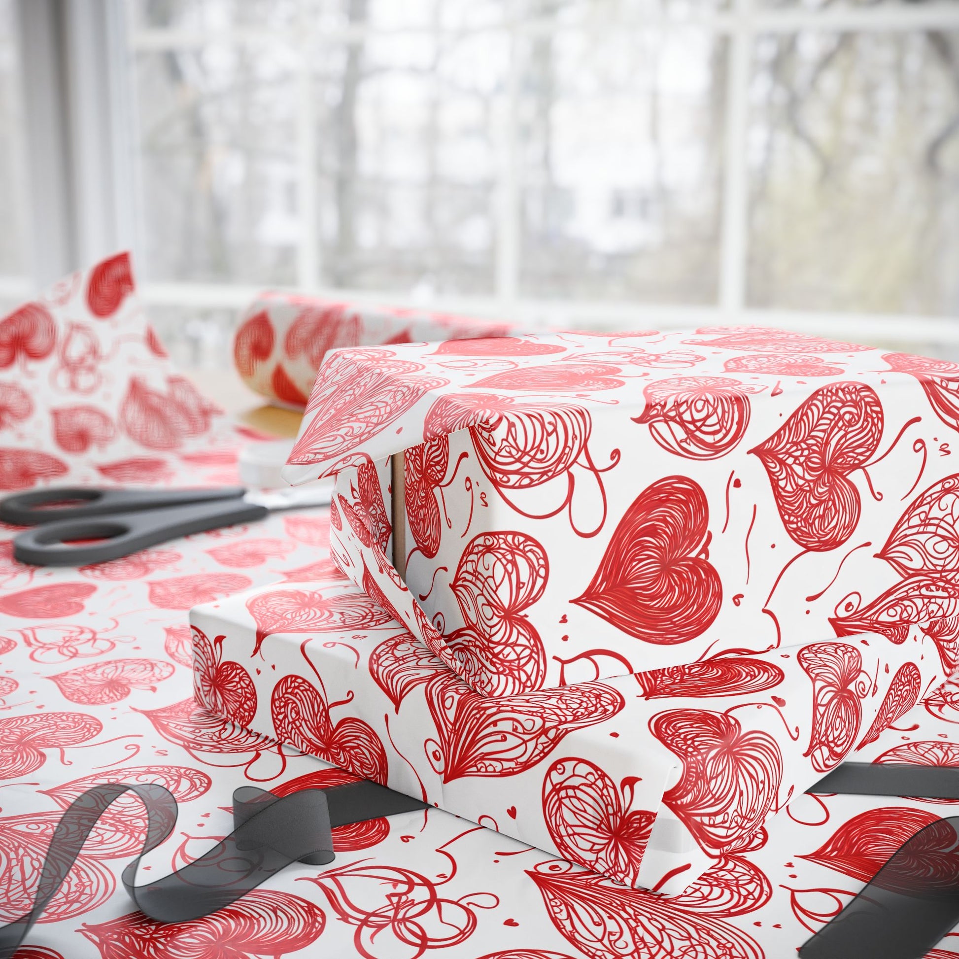 Heart - Themed Wrapping Paper