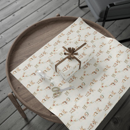 Oh Deer, It's Festive! – Whimsical Reindeer Wrapping Paper
