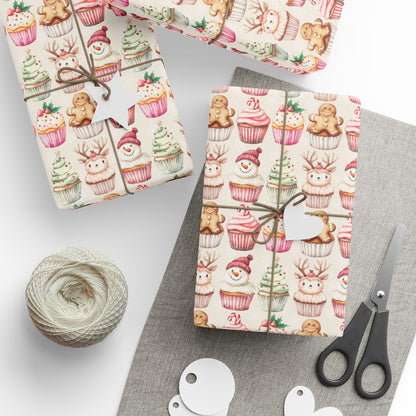 Frosted & Festive – Christmas Cupcake Cuties Wrapping Paper