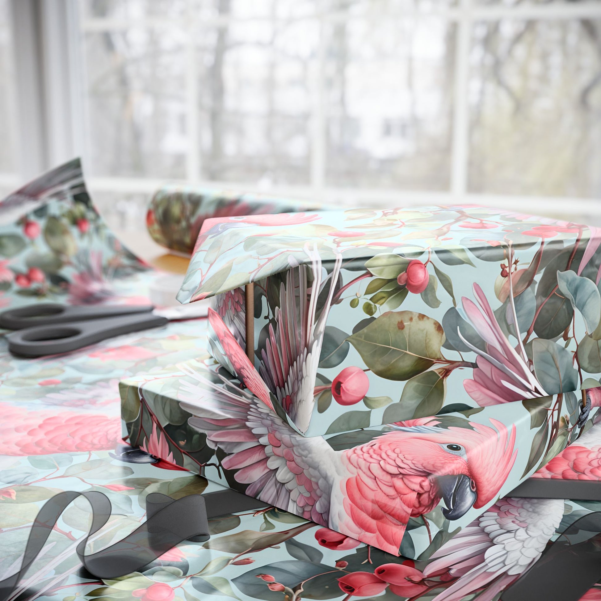 Wrapping Paper: Australian Galah Print - Perfect for Nature Lovers