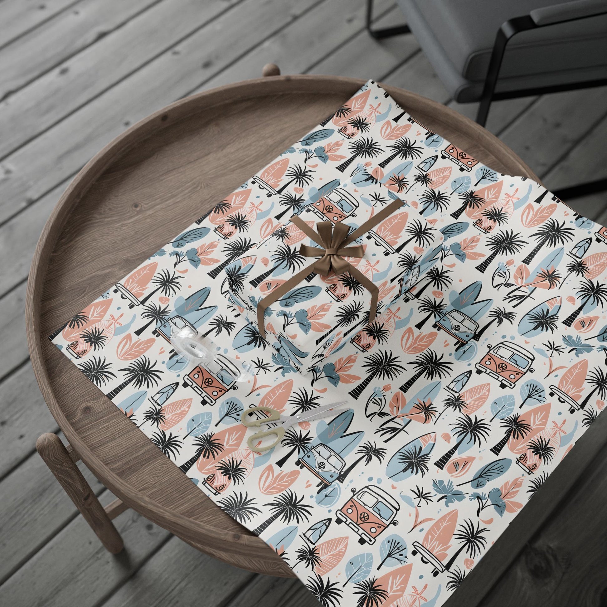 Surfboard Beach Wrapping Papers, Beach and Sea Vibes