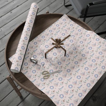 Whimsical Nautical Wrapping Paper