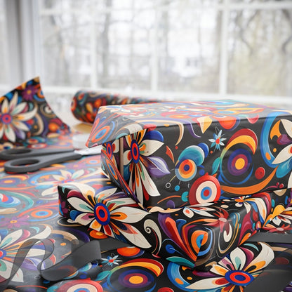 Wrapping Papers - Retro Floral Design