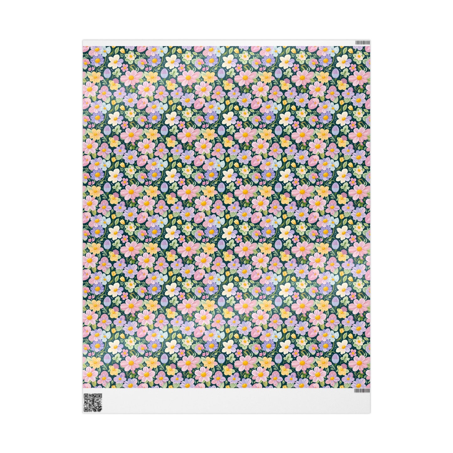 Vibrant Pastel Floral Wrapping Paper