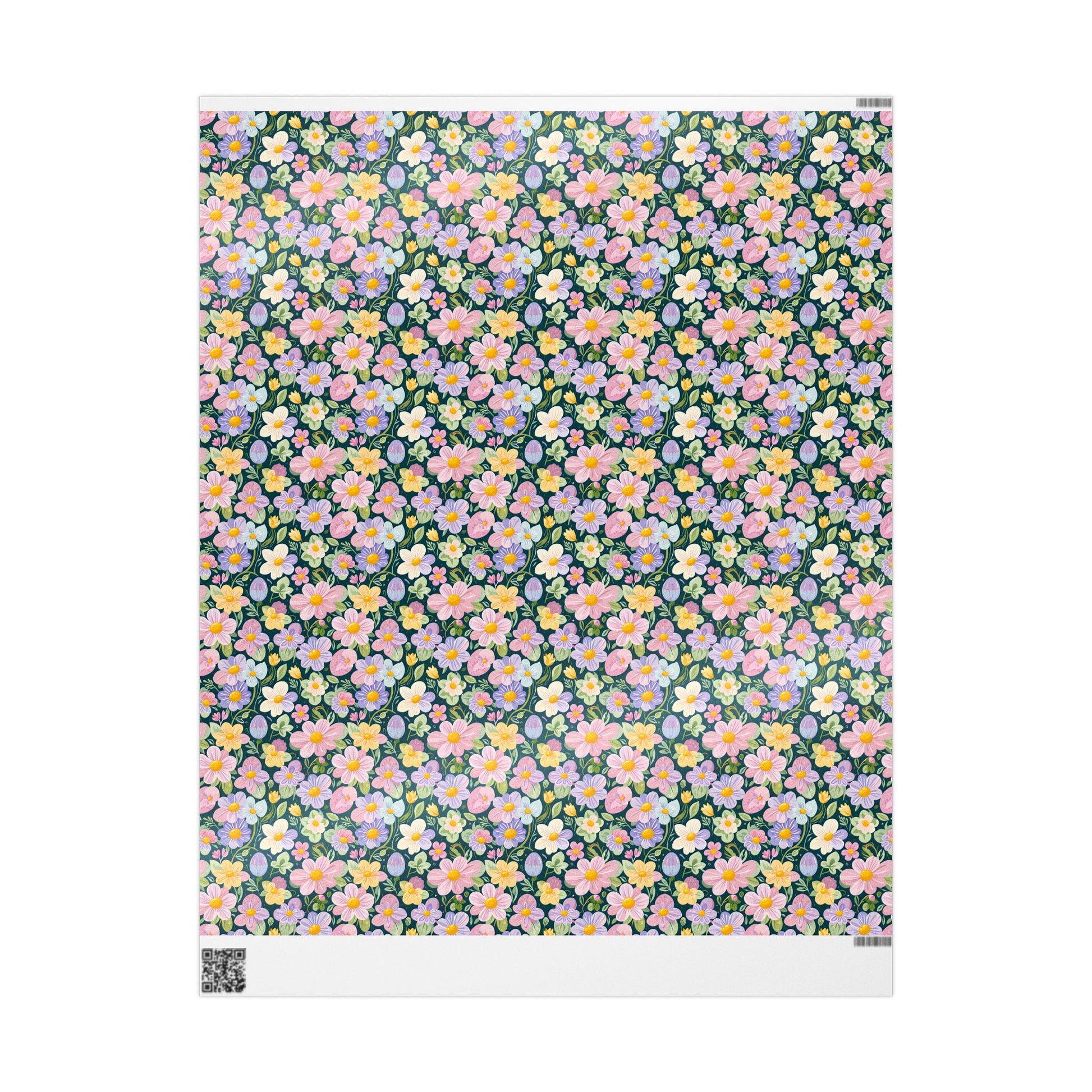 Vibrant Pastel Floral Wrapping Paper