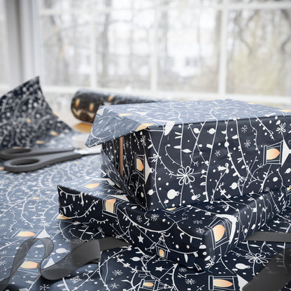 Lantern Glow – Cozy Lights Holiday Wrapping Paper