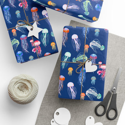 Vibrant Jellyfish Wrapping Paper