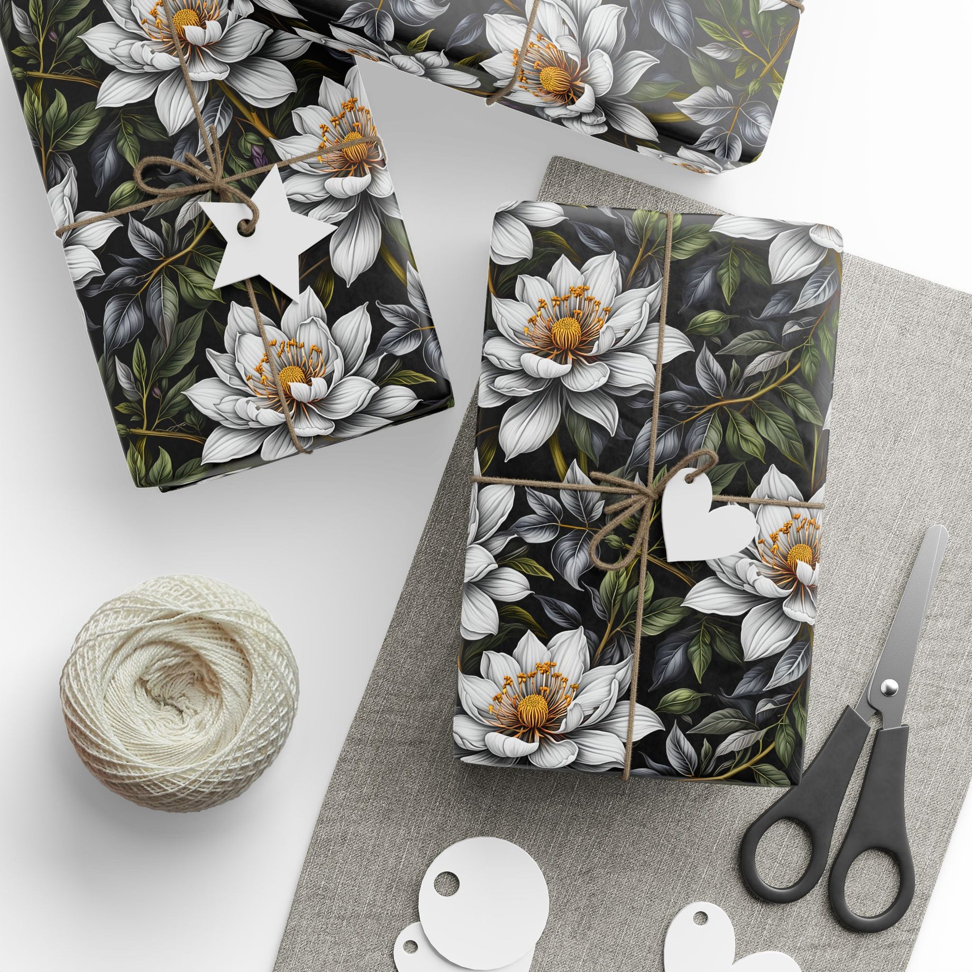 Trendy Botanical Wrapping Paper Eco Friendly Gifting