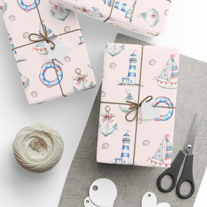 Whimsical Nautical Wrapping Paper