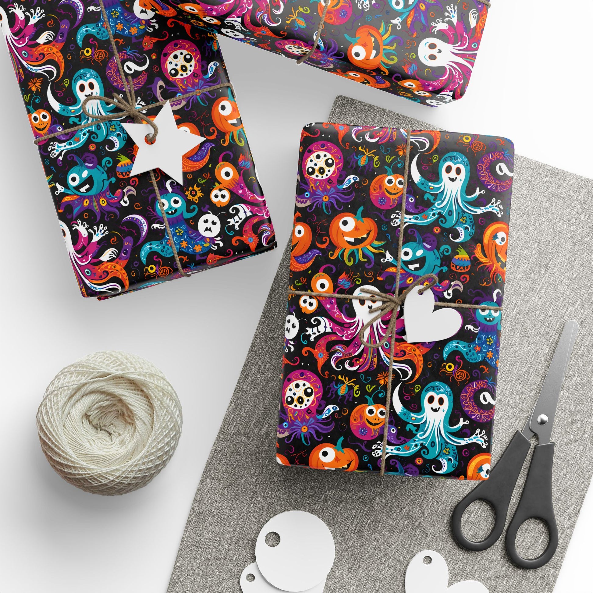 Vibrant Halloween Wrapping Paper