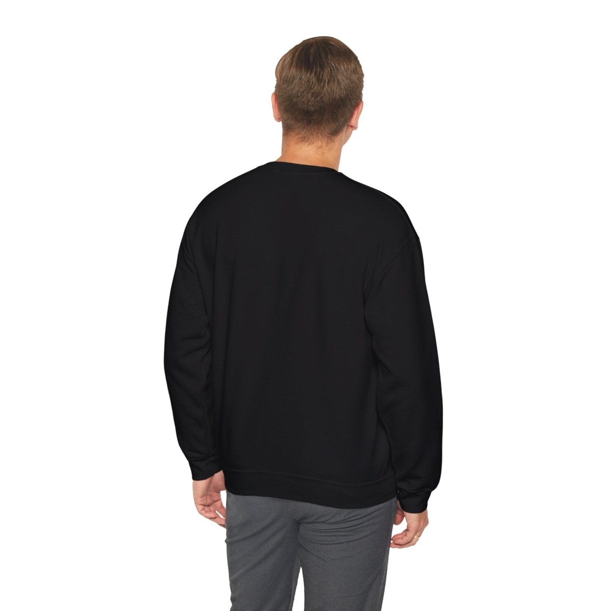 Crewneck Sweatshirt - 'Go Away' Stencil Graphic Cozy Pullover
