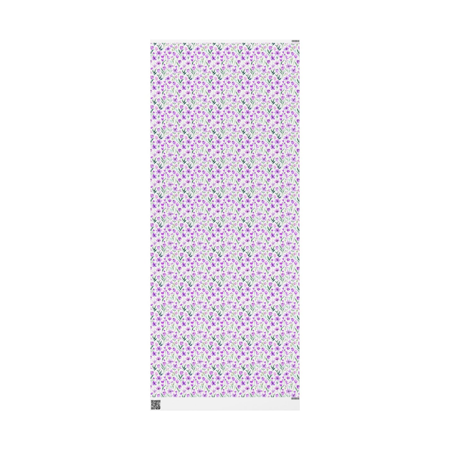 Purple Floral Gift Wrap Rolls