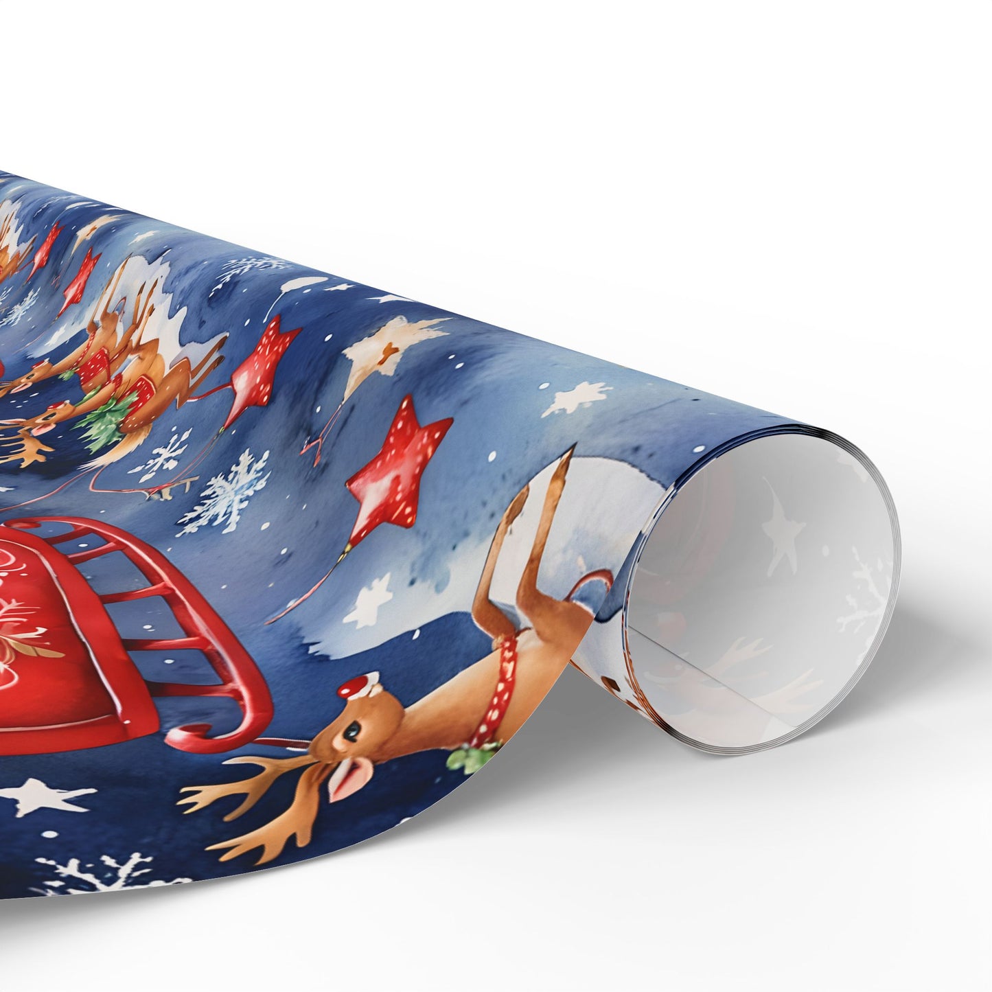 Santas Sleigh Gift Paper