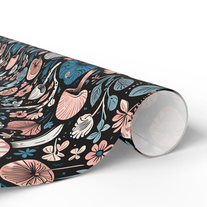 Whimsical Cheshire Cat Wrapping Paper Set - Alice in Wonderland