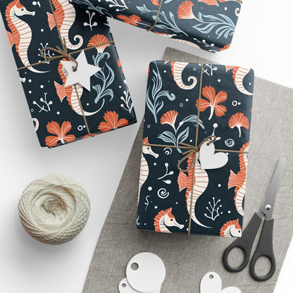 Underwater Vintage Seahorses Design