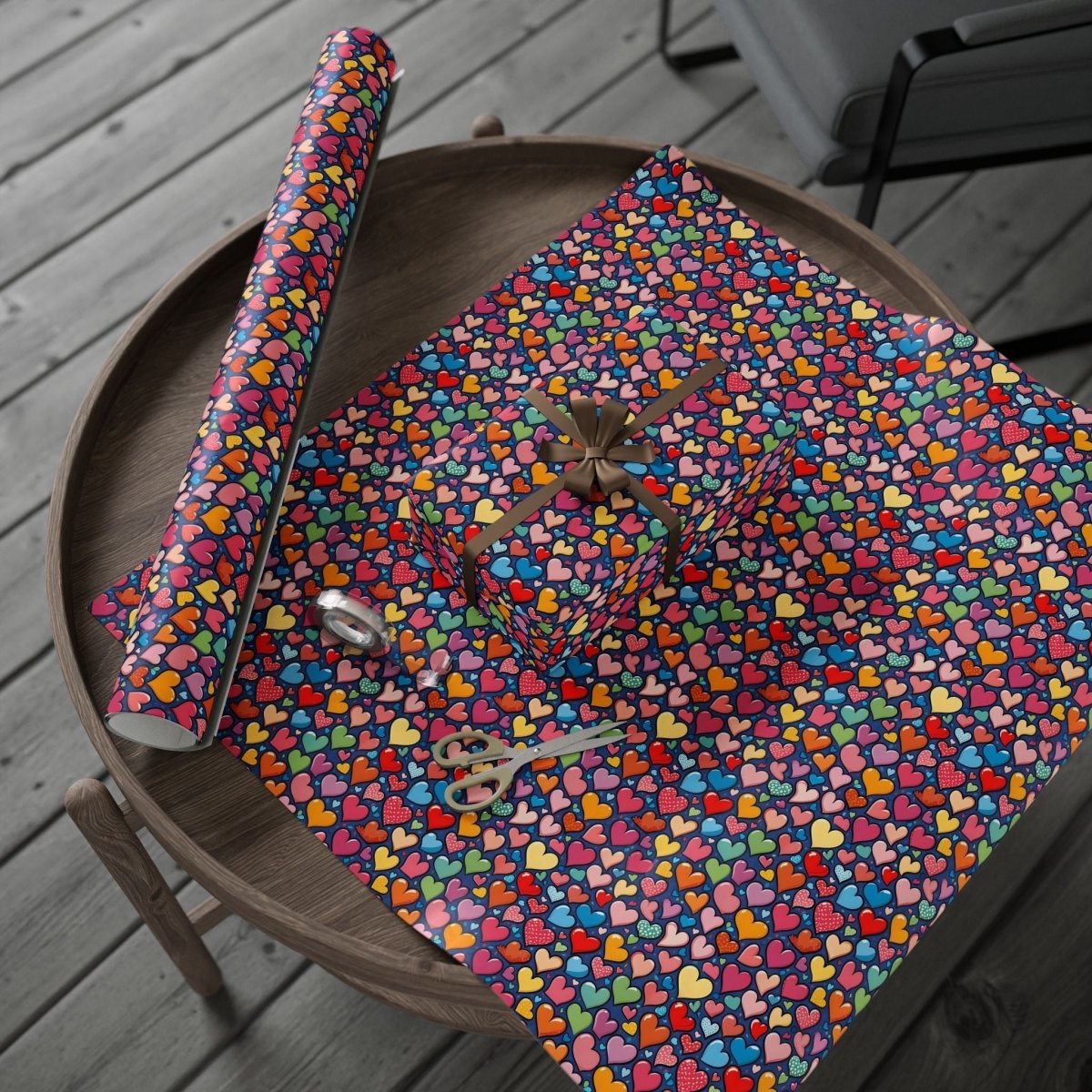 Colorful Heart Wrapping Paper