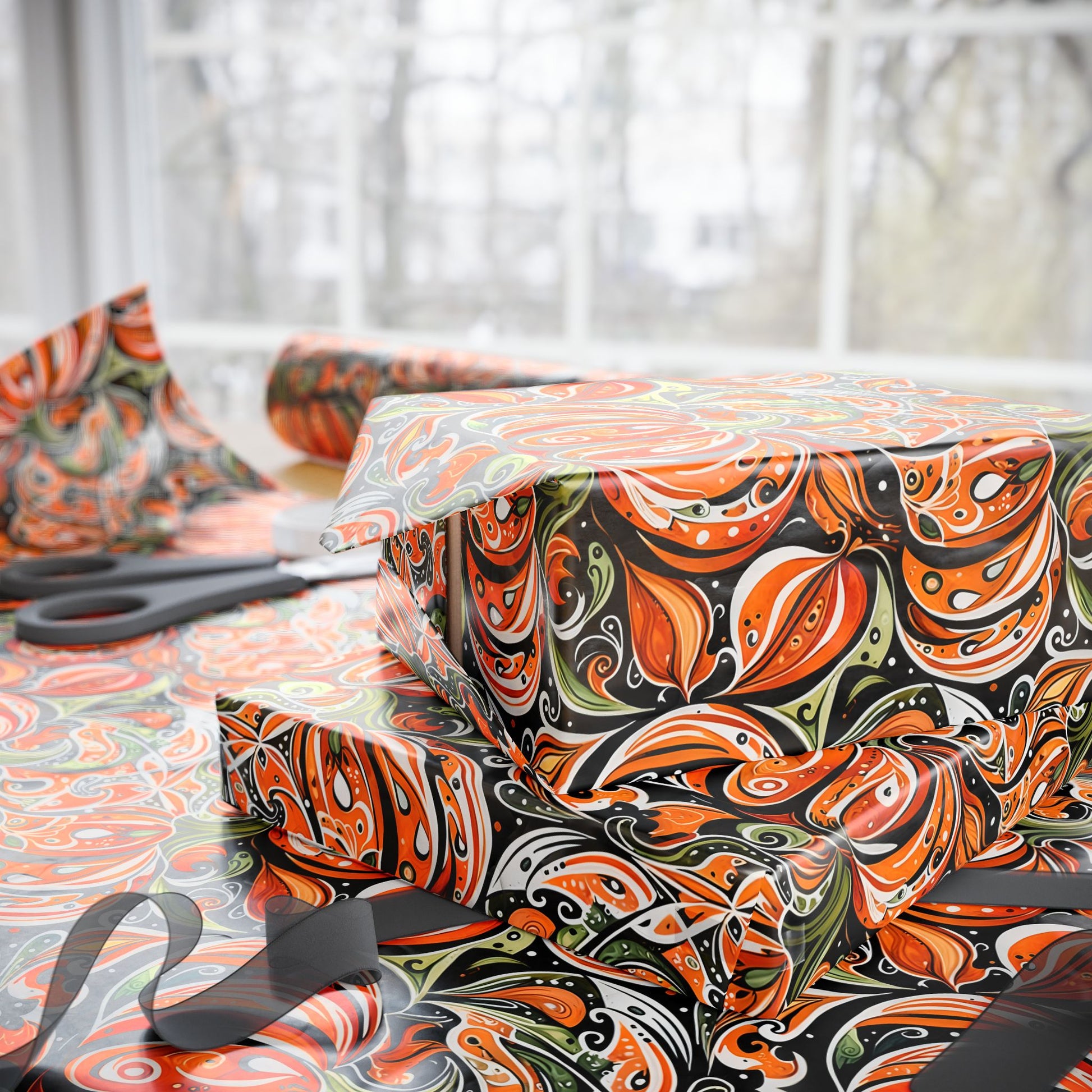 Festive Pumpkin Wrapping Papers