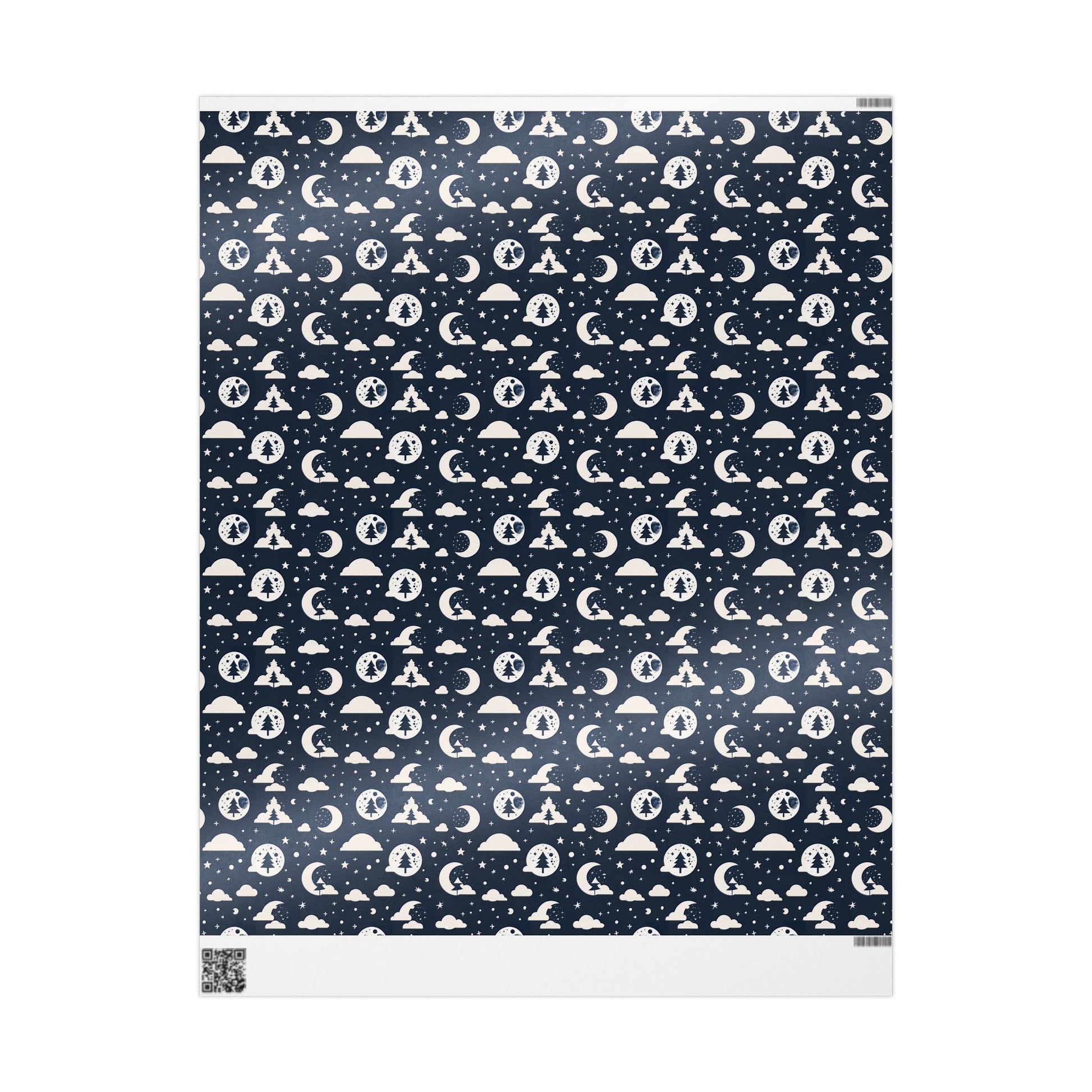 Wrapping Paper - Midnight Pines and Stars Wrapping Paper
