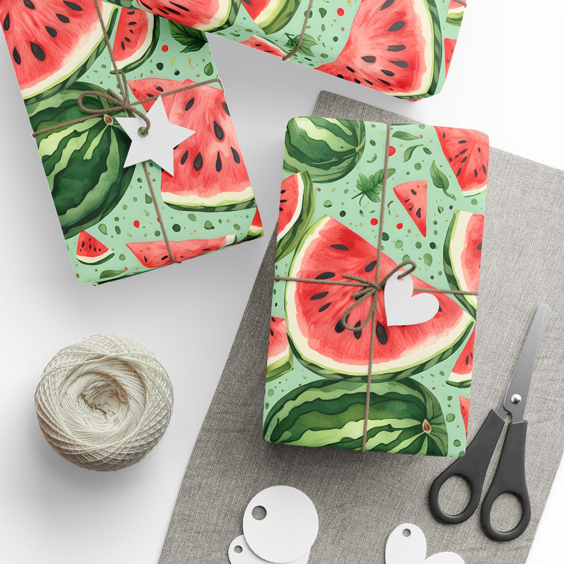 Juicy Watermelon Gift Wrap for Summer Celebrations