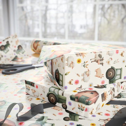 Cute Barnyard Gift Wrap