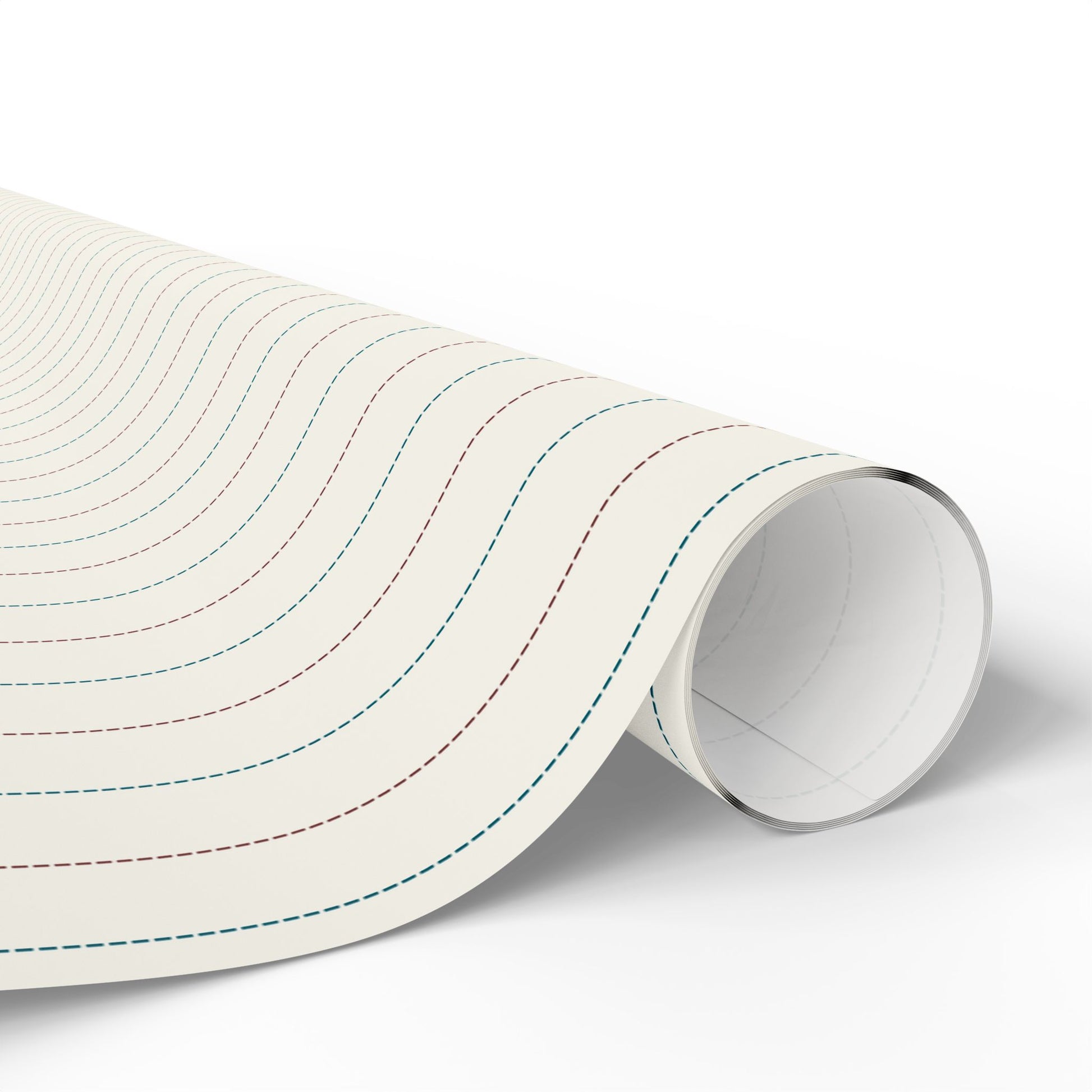 Elegant Stripe Wrapping Paper (cream, red, blue)
