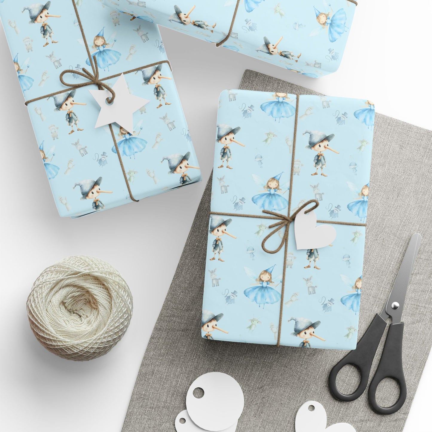 Fairy Tale Pinocchio Wrapping Paper