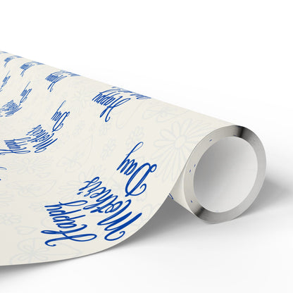 Blue Mothers Day Wrapping Papers