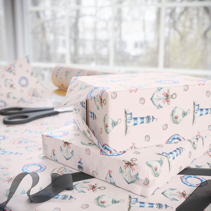 Whimsical Nautical Wrapping Paper
