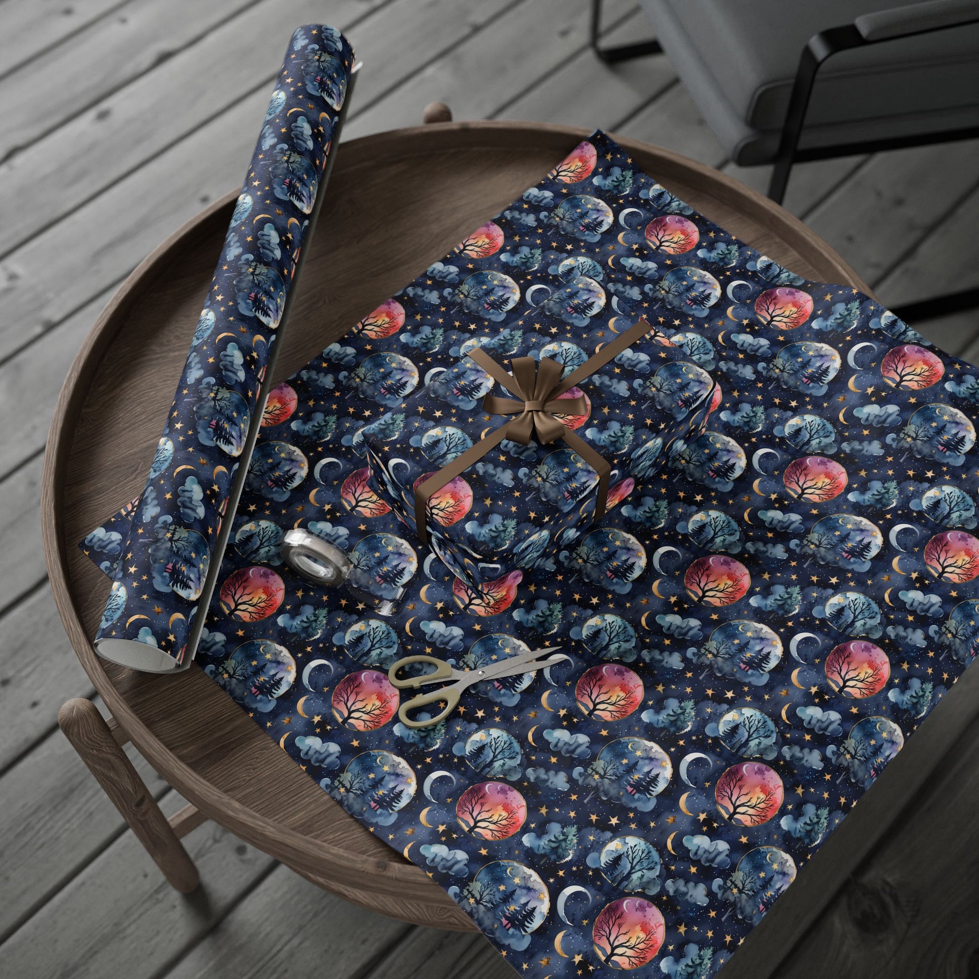 Lunar Woods – Dreamy Forest Wrapping Paper