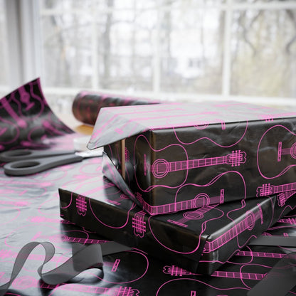 Guitar-themed Gift Wrapping Paper