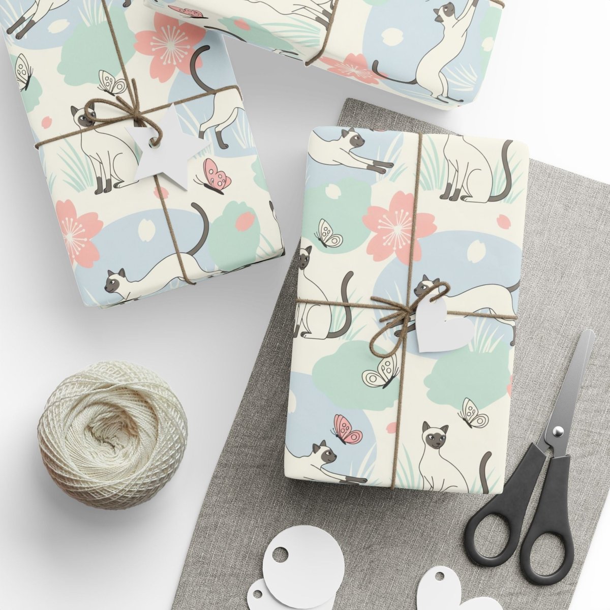 Purrfectly Poised – Siamese Cat Wrapping Paper