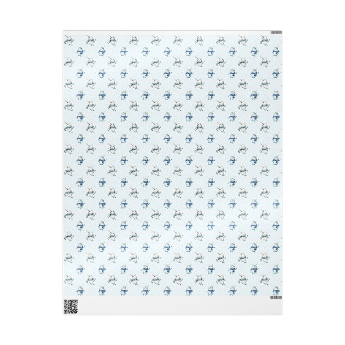 Narwhal Nuzzles – Arctic Cuteness Wrapping Paper